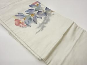 椿模様織出し名古屋帯